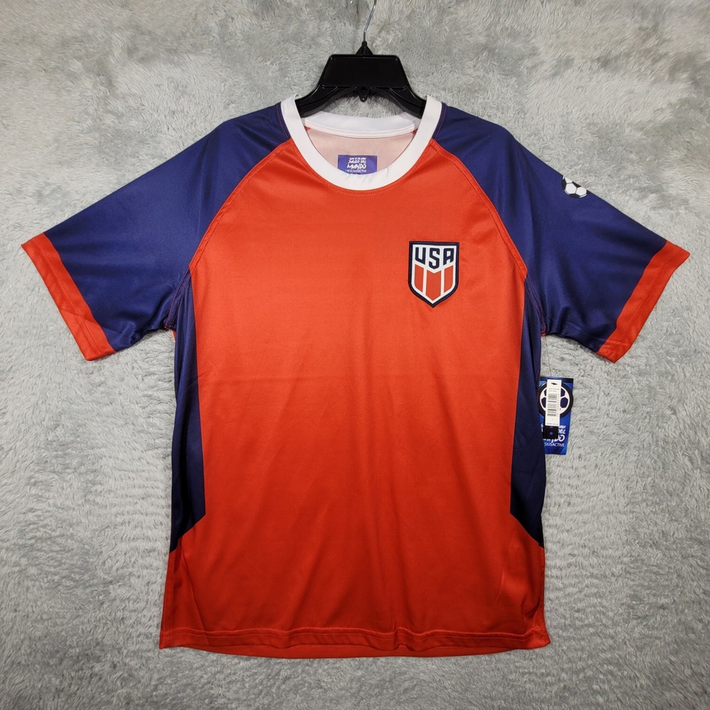 Xcelsiusactive Game of the World USA Soccer Jersey Mens Size L NWT